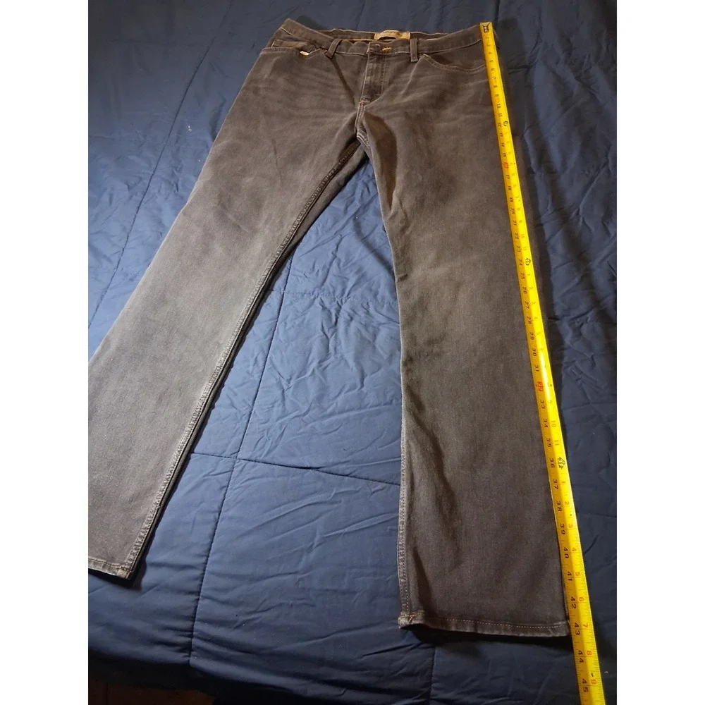 Wrangler Authentics Mens‎ Straight Leg Charcoal Gray Jeans 34x32 112315536